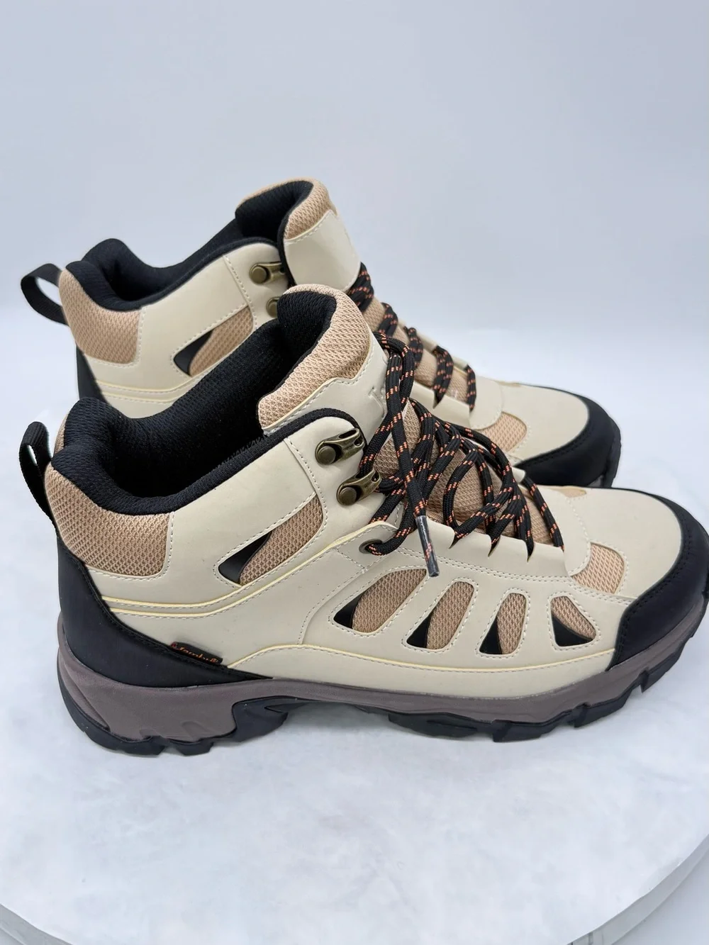 Jambu Men's Beige and Black Trail-Ready Hiking Boots Size 9